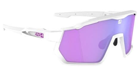 azr pro race rx brillen set weis violett   farblose scheibe von Azr