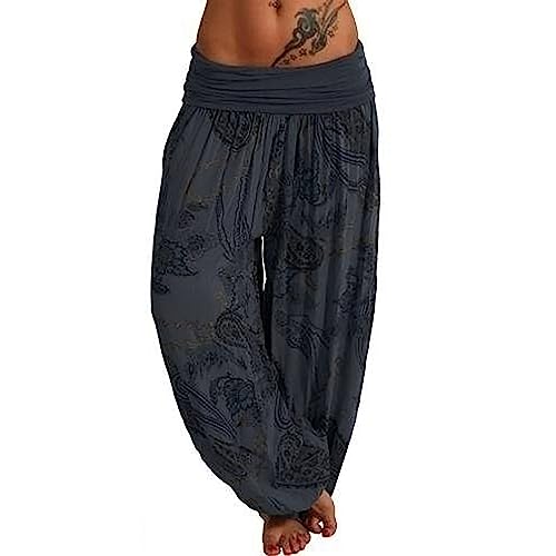 Azruma Cargohose Damen High Waist Cargohose Damen Sommer Jeans Overall Damen Frauen Vintage Drucken Hohe Taille Übergröße Pumphose Boho Aladinhose Hippie Pluderhose Garten Latzhose Damen(Schwarz,3XL) Azruma Cargohose Damen High Waist Cargohose Damen Sommer Jeans Overall Damen Frauen Vintage Drucken Hohe Taille Übergröße Pumphose Boho Aladinhose Hippie Pluderhose Garten Latzhose Damen(Schwarz,3XL) von Azruma