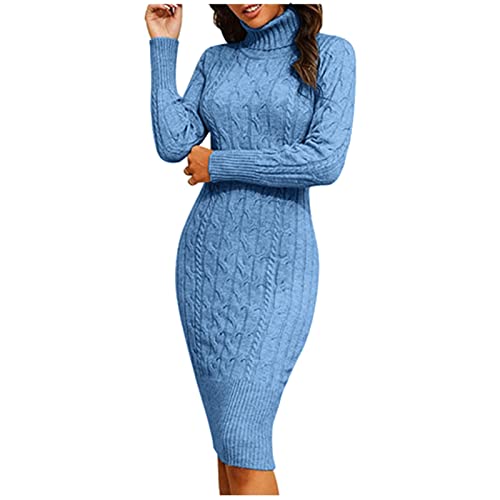 Azruma Damen Pullover Strickkleider Elegante Zopfmuster Rollkragen Langarm Midi Pulloverkleid Sexy Slim Fit Einfarbig Midikleid Herbst Winter Tunika Pullikleid Wickelkleid Winterkleid Partykleider Azruma Damen Pullover Strickkleider Elegante Zopfmuster Rollkragen Langarm Midi Pulloverkleid Sexy Slim Fit Einfarbig Midikleid Herbst Winter Tunika Pullikleid Wickelkleid Winterkleid Partykleider von Azruma