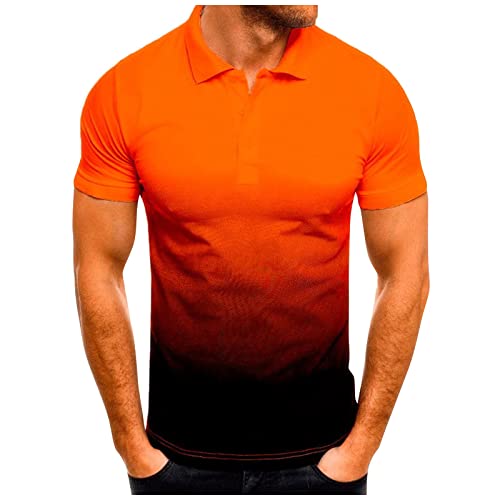 Azruma Herren Poloshirts Sommer Gradient Umlegekragen Knopf Kurzarm Polo Shirt Revers Business Polohemde Office Golf Kurzarmshirt Regular Fit Arbeit Bluse Tee Shirts Azruma Herren Poloshirts Sommer Gradient Umlegekragen Knopf Kurzarm Polo Shirt Revers Business Polohemde Office Golf Kurzarmshirt Regular Fit Arbeit Bluse Tee Shirts von Azruma