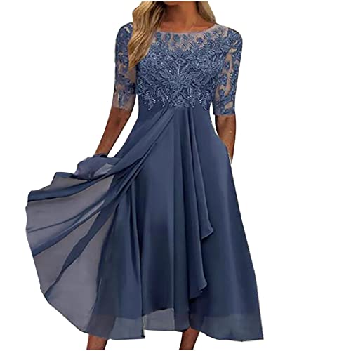 Azruma Pulloverkleid Damen Cocktailkleid Damen Elegant FüR Hochzeit TräGerkleid Damen Sommer Damen Elegant Chiffon Patchwork Spitze Hollow Out Einfarbig Lange Abendkleider FüR Hochzeit Azruma Pulloverkleid Damen Cocktailkleid Damen Elegant FüR Hochzeit TräGerkleid Damen Sommer Damen Elegant Chiffon Patchwork Spitze Hollow Out Einfarbig Lange Abendkleider FüR Hochzeit von Azruma