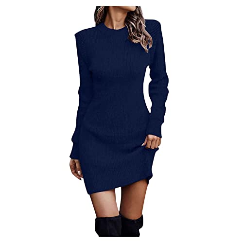 Azruma Pulloverkleid Damen Winter Elegant Rundhals Langarm Mini Strickkleider Slim Fit Einfarbig Kurze Kleider Warme Lässige Pullikleid Minikleid Wickelkleid Partykleid Sweater Azruma Pulloverkleid Damen Winter Elegant Rundhals Langarm Mini Strickkleider Slim Fit Einfarbig Kurze Kleider Warme Lässige Pullikleid Minikleid Wickelkleid Partykleid Sweater von Azruma