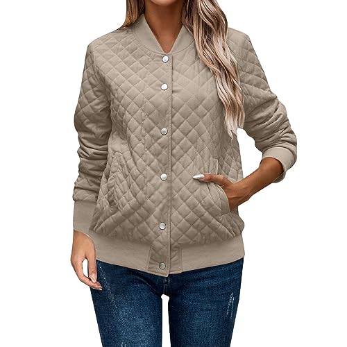 Azruma Steppjacke Damen Leicht Mit Kapuze Herbstmantel Damen Jumpsuit Damen Winter Frauen Warm Diamant Gesteppte Button Down Stehkragen Langarm Kurz Fliegerjacke Mit Tasche Jeansjacke Mit Fell Damen Azruma Steppjacke Damen Leicht Mit Kapuze Herbstmantel Damen Jumpsuit Damen Winter Frauen Warm Diamant Gesteppte Button Down Stehkragen Langarm Kurz Fliegerjacke Mit Tasche Jeansjacke Mit Fell Damen von Azruma