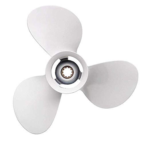 Azwamkue Außenbord-Propeller 664-45954-01-El 9-7/8 X 12 Geeignet für 20-30 PS Aluminiumlegierung 3 Blatt Schwarz 10 Spline Zahn R Rotation Azwamkue Außenbord-Propeller 664-45954-01-El 9-7/8 X 12 Geeignet für 20-30 PS Aluminiumlegierung 3 Blatt Schwarz 10 Spline Zahn R Rotation von Azwamkue