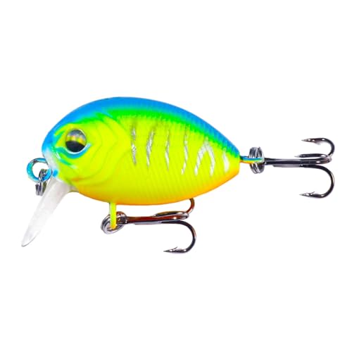 Azxcvbnm Minnow Angelköder Kunststoff Kunstköder Topwaters Künstlicher Wobbler Crankbait Harte Köder Angelzubehör von Azxcvbnm