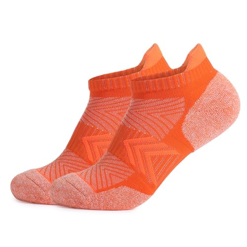 Azxcvbnm Tranier Socken Gepolsterte Laufsocken Atmungsaktive Sportsocken rutschfeste Baumwollsocken Knöchel Sportsocken Für Damen von Azxcvbnm