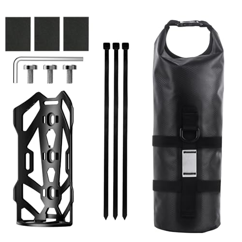 Azxcvbnm Waterproofs Fahrrad Vorderradgabeltasche Mit Vorderem Fahrradträger 5 L Tragbarer Fahrradrucksack Fahrradtaschen Für Outdoor Radtouren von Azxcvbnm