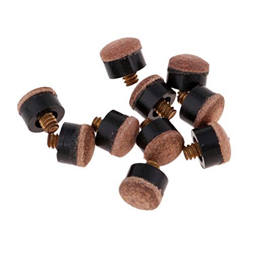 B Baosity 10x Schraubleder mit Metall-Gewinde Queue Tipps Billardqueue Queueleder Queuespitze - 11 mm B Baosity 10x Schraubleder mit Metall-Gewinde Queue Tipps Billardqueue Queueleder Queuespitze - 11 mm von B Baosity