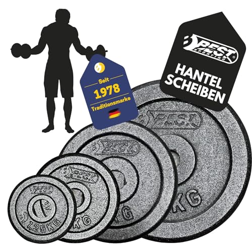 Best Sporting Gewichte Hantel PRO 2x 2,5 kg I Hantel Gewichte Set 1,25kg bis 10kg Hantelscheiben 30/31 mm für Kurz- und Langhanteln I Hantel Gewichte Set für erfolgreiches Hanteltraining I Weights set for home von B Best Sporting