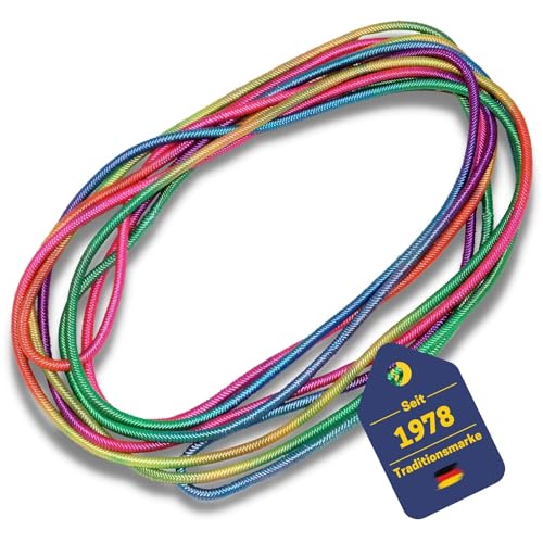 Best Sporting Gummitwist Kinder I Springseil Kinder Outdoor I Hüpfband für Kinder I 500 cm langes Gummiband I Outdoor Spiele für Kinder I Hüpfseil regenbogenfarben I Gummiband Sport für Kinder von B Best Sporting