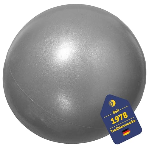 Best Sporting Pilates Ball 23 cm in anthrazit I Gymnastikball klein aufblasbar I Pilatesball Overball - EIN Leichter, weicher und griffiger Ball I Gymnastik Ball I Gymnastikball Kinder von B Best Sporting