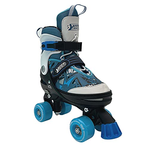 Best Sporting Roller Skates Kinder I Rollschuhe Größe 37-41 I Robuste Rollerschuhe für Jugendliche mit Bremse I Farbe Blau I Rollerskates Schuhe Kinder I Schuhe mit Rollen von B Best Sporting