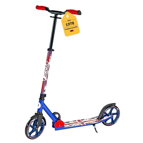 Best Sporting Scooter Erwachsene I klappbarer Roller mit Ständer I Union Jack - weiß I hochwertiger City-Roller für Erwachsene I Tretroller mit Rollengröße 205 mm I ergonomischer Lenker Best Sporting Scooter Erwachsene I klappbarer Roller mit Ständer I Union Jack - weiß I hochwertiger City-Roller für Erwachsene I Tretroller mit Rollengröße 205 mm I ergonomischer Lenker von BEST SPORTING