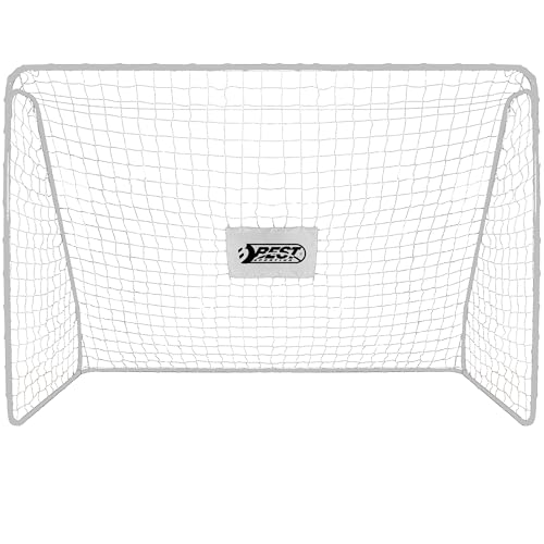 Best Sporting Tornetz für Fußballtor I Tornetz mit Best Sporting Logo I Hochwertiges Tornetz passend für Tore mit den Abmessungen 180 x 120 x 60 cm I Fussball Tornetz Weiß/Schwarz von B Best Sporting