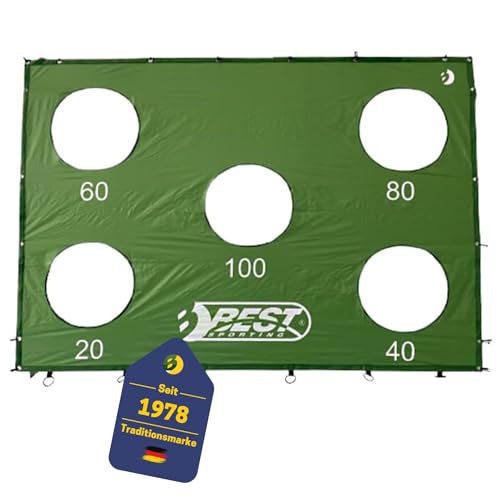 Best Sporting Torwand mit 5 Schusslöchern I 213 x 152 cm I Passend für Fußballtore mit 240 x 170 cm I Fußball-Trainingswand I Outdoor-Tor in grün Best Sporting Torwand mit 5 Schusslöchern I 213 x 152 cm I Passend für Fußballtore mit 240 x 170 cm I Fußball-Trainingswand I Outdoor-Tor in grün von BEST SPORTING