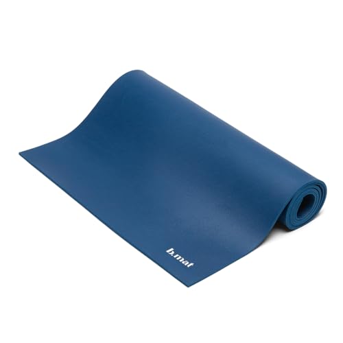 B Yoga Yogamatte B Mat Strong, Sport- und Fitnessmatte aus Naturkautschuk (Deep Blue, Maße: 180 cm x 66 cm x 0,6 cm; Gewicht: 2,2 kg) von B Yoga
