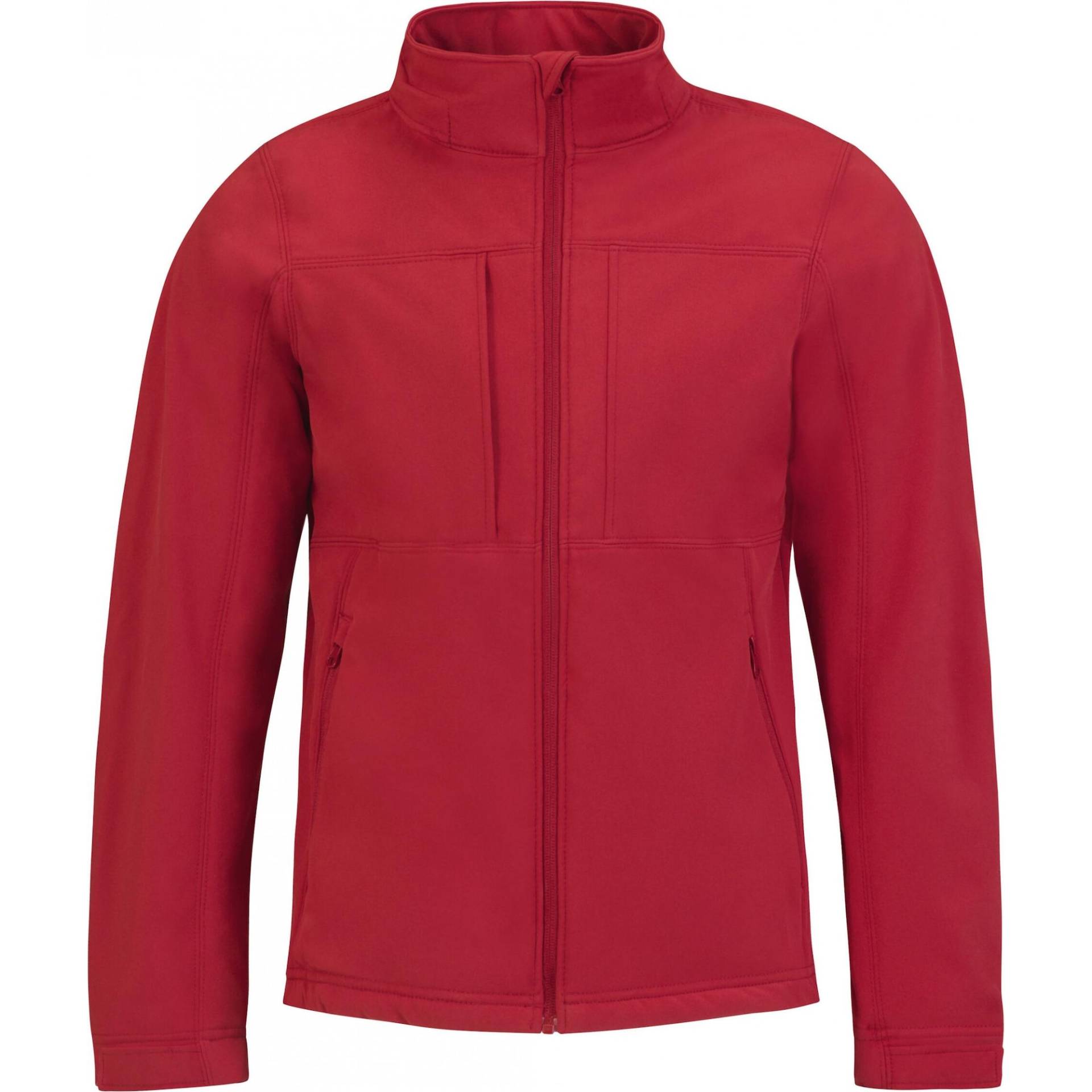 B&C, Herren, Jacke, Wasserdichte Jacke mit Kapuze (L), Rot, L von B&C