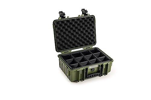 B&W International B&W Transportkoffer Outdoor - Typ 4000 Bronze-Grün - mit Variabler Facheinteilung - wasserdicht nach IP67 Zertifizierung, staubdicht, bruchsicher und unverwüstlich B&W International B&W Transportkoffer Outdoor - Typ 4000 Bronze-Grün - mit Variabler Facheinteilung - wasserdicht nach IP67 Zertifizierung, staubdicht, bruchsicher und unverwüstlich von B&W International