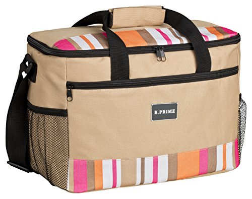 B.PRIME 20L Kühltasche Classic BEIGE I 36x26x22cm I Isoliertasche I Lunch-Tasche I Kühlbox I Picknick-Tasche I Eistasche I Campingtasche I Picknick I Outdoor I Reisen I Einkauf I Auto B.PRIME 20L Kühltasche Classic BEIGE I 36x26x22cm I Isoliertasche I Lunch-Tasche I Kühlbox I Picknick-Tasche I Eistasche I Campingtasche I Picknick I Outdoor I Reisen I Einkauf I Auto von B.PRIME