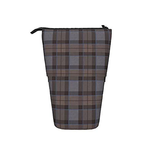 BAAROO Stehen Sie oben Bleistifthalter Outlander Fraser Tartan Plaid Kleinere Make-up Tasche Leicht Stehen Stifthalter Personalisierte Tel, farbe, 5.0cm*10.5cm*20.5cm, federmäppchen von BAAROO