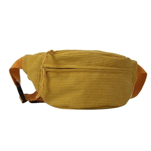 BABYVIVA 2023 Gürteltasche für Damen, Cord-Bauchtasche, großes Fassungsvermögen, einfarbig, Gürteltasche, Brusttasche für Mädchen, vielseitige Umhängetasche, gelb, As shown in the picture (error BABYVIVA 2023 Gürteltasche für Damen, Cord-Bauchtasche, großes Fassungsvermögen, einfarbig, Gürteltasche, Brusttasche für Mädchen, vielseitige Umhängetasche, gelb, As shown in the picture (error von BABYVIVA