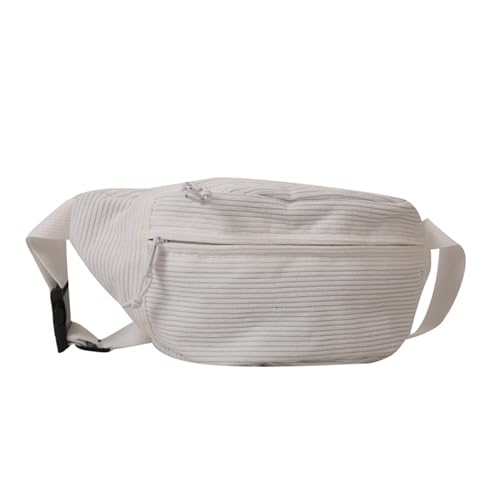 BABYVIVA 2023 Gürteltasche für Damen, Cord-Bauchtasche, großes Fassungsvermögen, einfarbig, Gürteltasche, Brusttasche für Mädchen, vielseitige Umhängetasche, weiß, As shown in the picture (error BABYVIVA 2023 Gürteltasche für Damen, Cord-Bauchtasche, großes Fassungsvermögen, einfarbig, Gürteltasche, Brusttasche für Mädchen, vielseitige Umhängetasche, weiß, As shown in the picture (error von BABYVIVA