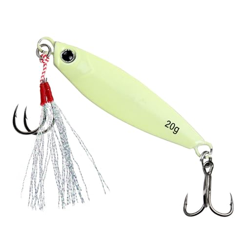 BABYVIVA Angeln Jigging Haken Spinner Köder Leuchtend Angeln Köder Künstliche Köder Casting Jigging Löffel Köder Einfach Zu Bedienen von BABYVIVA