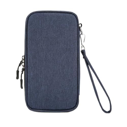 BABYVIVA Tasche für Damen, Reisepasstasche Familie Reise-Organizer mit Blockierung für Kreditkarten Flugtickets Brieftasche für Damen und Herren, blau, 13*4*24cm von BABYVIVA