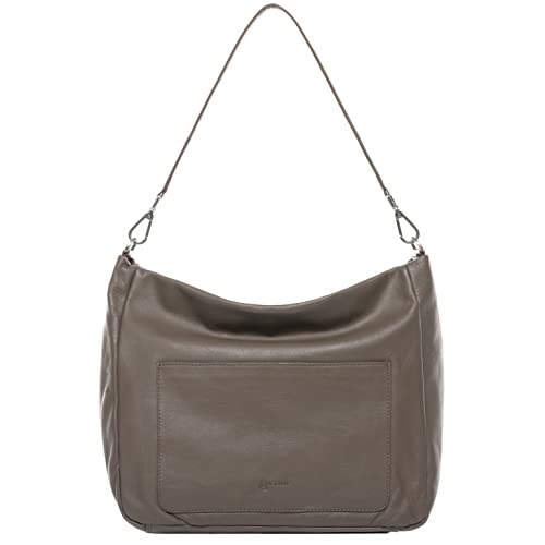 BACCINI Hobo Bag echt Leder - Beuteltasche REMI - Schultertasche Damentasche mit Schultergurt - Ledertasche Damen grau handgefertigt BACCINI Hobo Bag echt Leder - Beuteltasche REMI - Schultertasche Damentasche mit Schultergurt - Ledertasche Damen grau handgefertigt von BACCINI