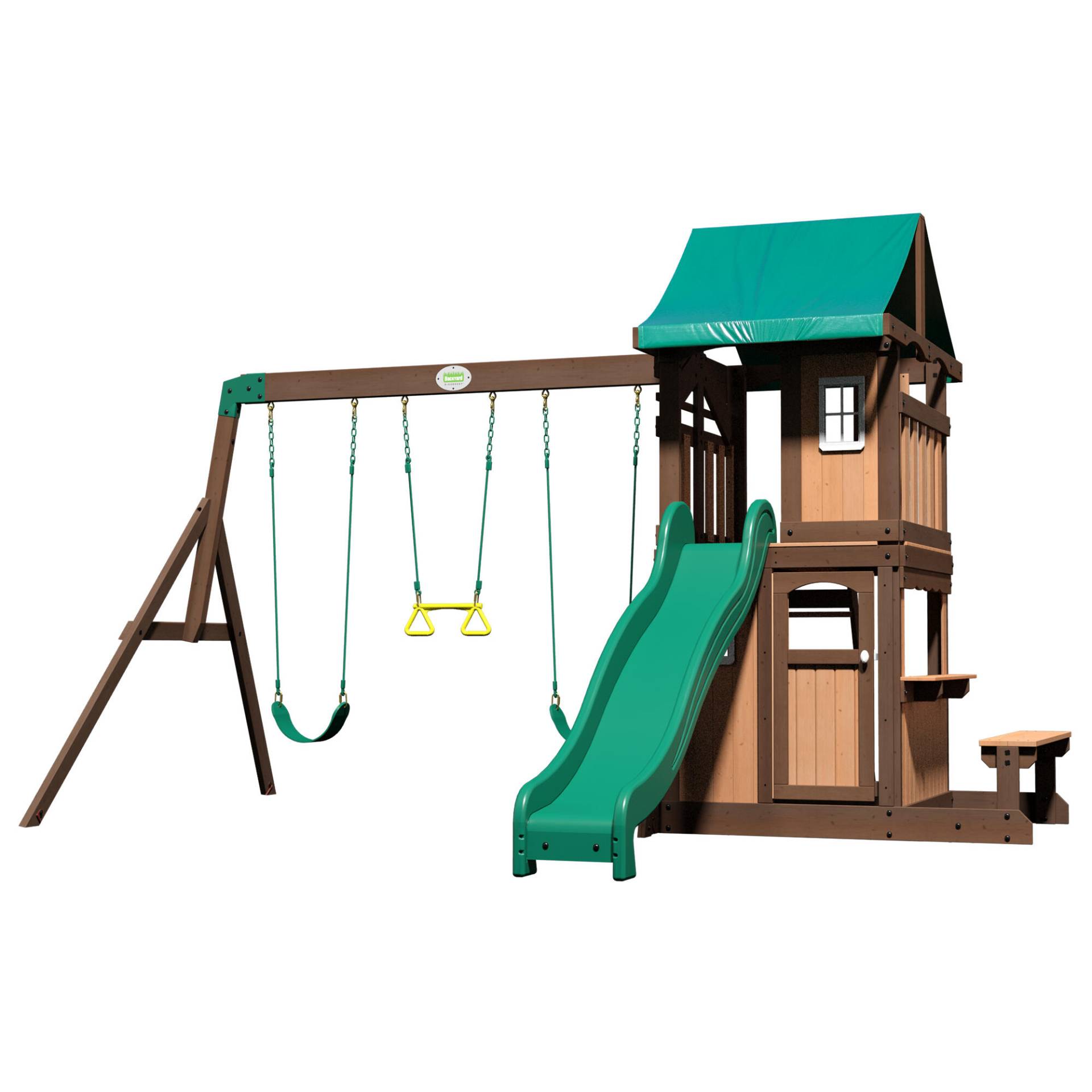 Backyard Discovery Lakewood Spielturm. Schaukel. Rutsche von BACKYARD DISCOVERY