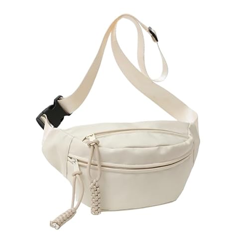 Hüfttasche for Damen mit verstellbarem Gürtel, Gürteltasche for Frauen for den Komfort auf Reisen, beim Training und im täglichen Gebrauch.(White) von BADALO