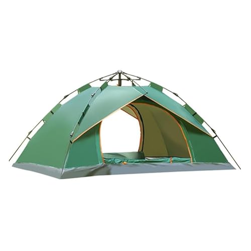 Mehrpersonen-Campingzelt, Outdoor-Zelt, einfach aufzubauende Markise, geeignet for Camping, Strand, Rucksackreisen, Wandern (Color : Green, Size : for 3-4 People) von BADALO