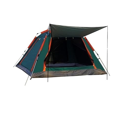 Mehrpersonen-Campingzelt, Outdoor-Zelt, einfach aufzubauende Markise, geeignet for Camping, Strand, Rucksackreisen, Wandern (Color : Green Small, Size : for 2-8 People) von BADALO