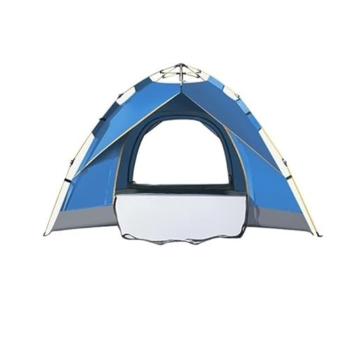 Mehrpersonen-Campingzelt, Outdoor-Zelt, einfach aufzubauende Markise, geeignet for Camping, Strand, Rucksackreisen, Wandern (Color : Sky-Blue Trumpet, Size : for 1-4 People) von BADALO