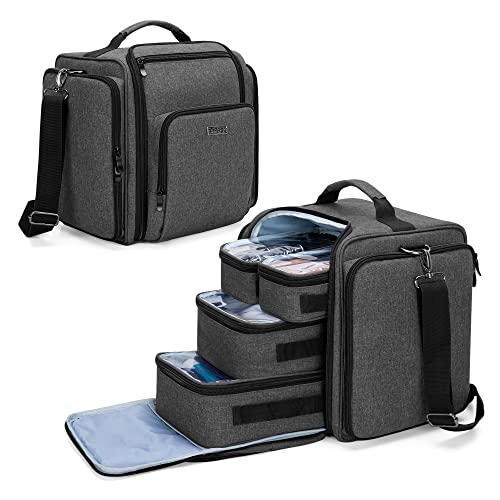 BAFASO Reisetasche für Make Up, Kosmetiktasche für Kosmetika und Beauty Zubehör, Make Up Organizer Tasche für Damen, Maskenbildner, Stilist, OHNE ZUBEHÖR, Schwarz BAFASO Reisetasche für Make Up, Kosmetiktasche für Kosmetika und Beauty Zubehör, Make Up Organizer Tasche für Damen, Maskenbildner, Stilist, OHNE ZUBEHÖR, Schwarz von BAFASO