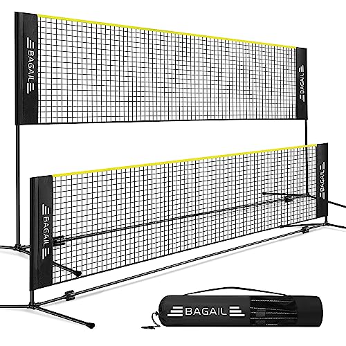 BAGAIL Badmintonnetz, faltbares Nylonnetz, höhenverstellbarer Ständer und Tragetasche, leicht auf- und abbaubar, Ideales Sportnetz für Tennis, Badminton oder Volleyball BAGAIL Badmintonnetz, faltbares Nylonnetz, höhenverstellbarer Ständer und Tragetasche, leicht auf- und abbaubar, Ideales Sportnetz für Tennis, Badminton oder Volleyball von BAGAIL