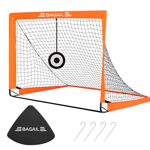 BAGAIL Fußballtor, Pop-up-Fußballnetz mit Zieltor, Erdnägeln und tragbarer Tragetasche, einfach zu montieren, ideales Fußballtor für Gartentraining und Freizeitsportspiele BAGAIL Fußballtor, Pop-up-Fußballnetz mit Zieltor, Erdnägeln und tragbarer Tragetasche, einfach zu montieren, ideales Fußballtor für Gartentraining und Freizeitsportspiele von BAGAIL