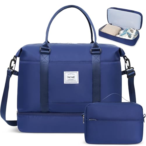 BAGAIL Reisetasche mit Zusätzlichem Stauraum Unten, mit Separatem Kulturbeutel, Nass- und Trockentrennung, Ideale Wochenendtasche, Sporttasche zum Mitnehmen und Krankenhaustasche für Mütter BAGAIL Reisetasche mit Zusätzlichem Stauraum Unten, mit Separatem Kulturbeutel, Nass- und Trockentrennung, Ideale Wochenendtasche, Sporttasche zum Mitnehmen und Krankenhaustasche für Mütter von BAGAIL