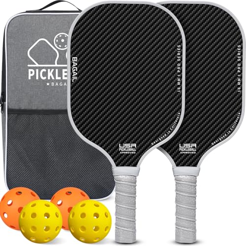 – hohe Stoßdämpfung – ergonomisch, geeignet für Pickleball-Spiele im Innen- und Außenbereich – hohe Stoßdämpfung – ergonomisch, geeignet für Pickleball-Spiele im Innen- und Außenbereich von BAGAIL