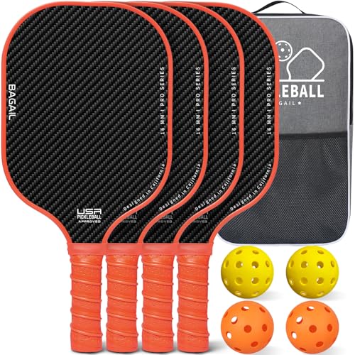 – hohe Stoßdämpfung – ergonomisch, geeignet für Pickleball-Spiele im Innen- und Außenbereich – hohe Stoßdämpfung – ergonomisch, geeignet für Pickleball-Spiele im Innen- und Außenbereich von BAGAIL