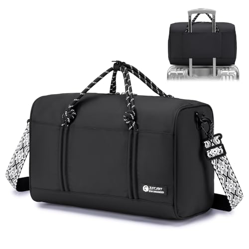 BAGZY Ryanair Handgepäck 40x20x25cm Handgepäck Tasche für Flugzeug Klein Wasserdicht Reisetasche Faltbare Sporttasche Weekender Handgepäck Koffer für Herren und Damen Schwarz BAGZY Ryanair Handgepäck 40x20x25cm Handgepäck Tasche für Flugzeug Klein Wasserdicht Reisetasche Faltbare Sporttasche Weekender Handgepäck Koffer für Herren und Damen Schwarz von BAGZY