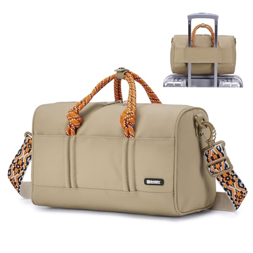 BAGZY Ryanair Handgepäck Handgepäck Tasche für Flugzeug Klein Wasserdicht Reisetasche Faltbare Sporttasche Weekender Handgepäck Koffer für Herren und Damen Khaki BAGZY Ryanair Handgepäck Handgepäck Tasche für Flugzeug Klein Wasserdicht Reisetasche Faltbare Sporttasche Weekender Handgepäck Koffer für Herren und Damen Khaki von BAGZY