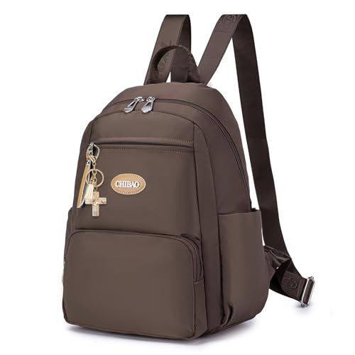 BAGZY Klein Cityrucksack Damen Kleiner Elegant Rucksack Damen Mini Casual Daypack Damenrucksack für Lässig Schule Travel Wandern Arbeit, Braun BAGZY Klein Cityrucksack Damen Kleiner Elegant Rucksack Damen Mini Casual Daypack Damenrucksack für Lässig Schule Travel Wandern Arbeit, Braun von BAGZY