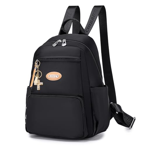 BAGZY Klein Cityrucksack Damen Kleiner Elegant Rucksack Damen Mini Casual Daypack Damenrucksack für Lässig Schule Travel Wandern Arbeit, Schwarz BAGZY Klein Cityrucksack Damen Kleiner Elegant Rucksack Damen Mini Casual Daypack Damenrucksack für Lässig Schule Travel Wandern Arbeit, Schwarz von BAGZY