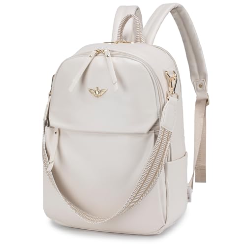 BAGZY Rucksack Damen Laptop Rucksack 15,6 Zoll Reiserucksack PU Leder Rucksack Wasserdicht Damen Rucksäcke Büchertasche Tagesrucksack für Kabine/Hochschule/Büro BAGZY Rucksack Damen Laptop Rucksack 15,6 Zoll Reiserucksack PU Leder Rucksack Wasserdicht Damen Rucksäcke Büchertasche Tagesrucksack für Kabine/Hochschule/Büro von BAGZY