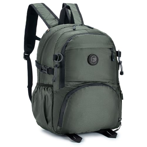 BAGZY Rucksack Handgepäck 40x30x20 Wizzair, Faltbarer Trekkingrucksacke Klein Reiserucksack Rucksack Leicht Kabinentasche Outdoor Daypack Reisetasche für College Camping Wandern Reisen, Grün BAGZY Rucksack Handgepäck 40x30x20 Wizzair, Faltbarer Trekkingrucksacke Klein Reiserucksack Rucksack Leicht Kabinentasche Outdoor Daypack Reisetasche für College Camping Wandern Reisen, Grün von BAGZY