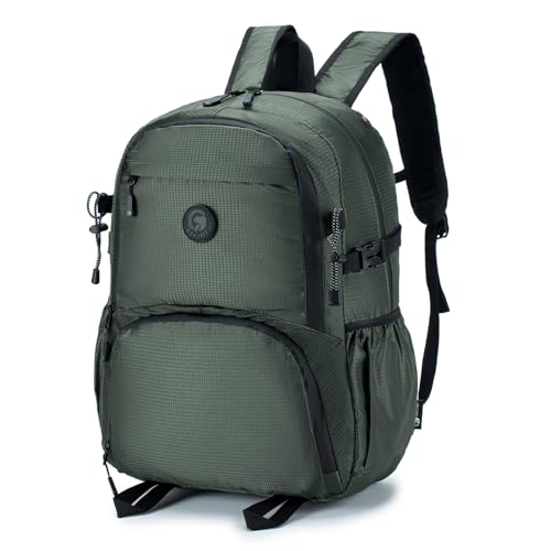 BAGZY Rucksack Handgepäck 45x36x20 easyJet, Faltbarer Trekkingrucksacke Klein Reiserucksack Rucksack Leicht Kabinentasche Outdoor Daypack Reisetasche für College Camping Wandern Reisen, Grün BAGZY Rucksack Handgepäck 45x36x20 easyJet, Faltbarer Trekkingrucksacke Klein Reiserucksack Rucksack Leicht Kabinentasche Outdoor Daypack Reisetasche für College Camping Wandern Reisen, Grün von BAGZY
