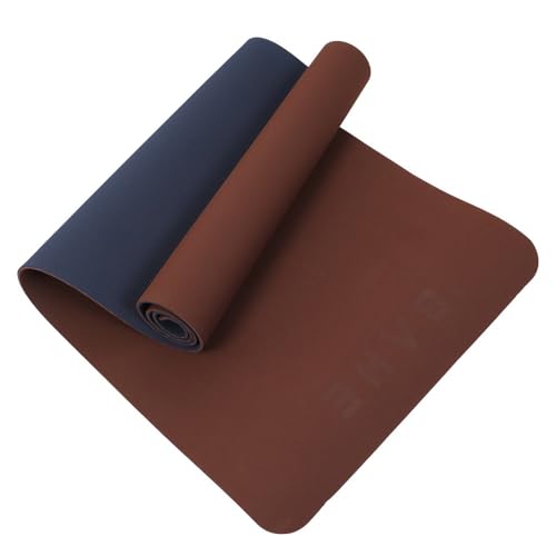 BAHE Yoga Matte 6mm Soft Touch Reversible XL 6MM Brown/Black 6mm von BAHE