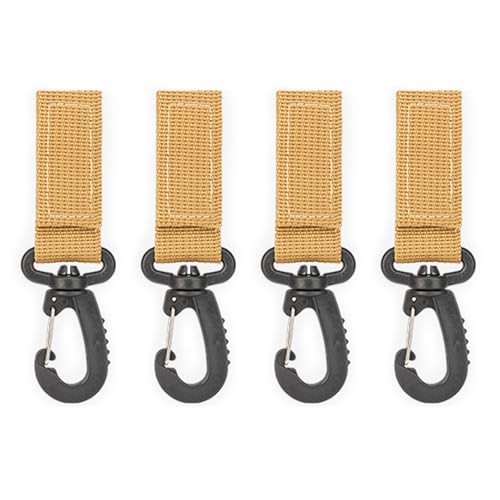 4Pcs Nylon Gurtband Schnallen Clip Taktische Gürtel Hängen Karabiner Haken Gürtel Clip Schlüssel Schnallen Für Outdoor Sport von BAHJKASD