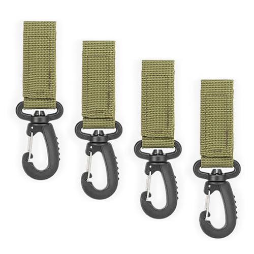 4Pcs Nylon Gurtband Schnallen Clip Taktische Gürtel Hängen Karabiner Haken Gürtel Clip Schlüssel Schnallen Für Outdoor Sport von BAHJKASD